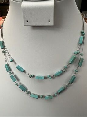 Paparazzi Turquoise Beaded Double-Strand Necklace
